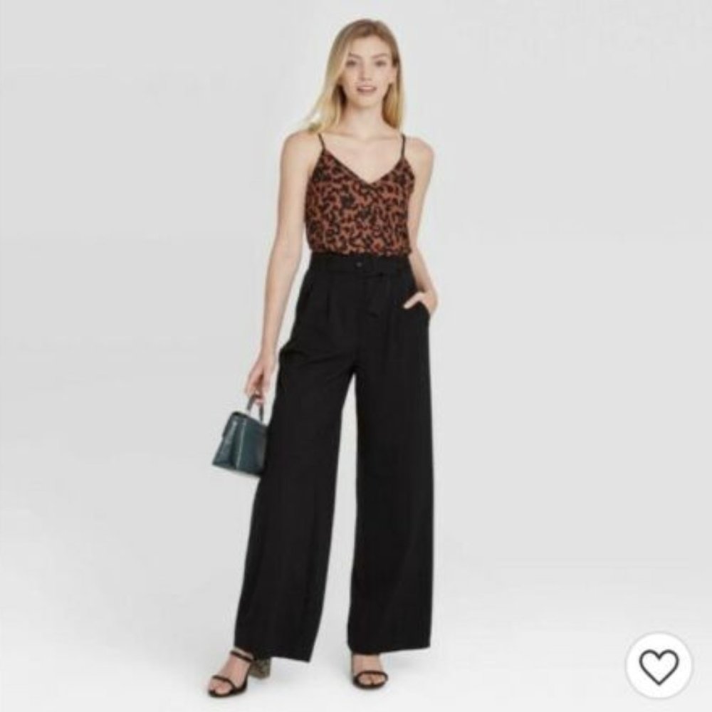 NWT A New Day High Rise Wide Leg Black Pants